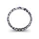 4 - Valerie 2.70 mm Iolite and Lab Grown Diamond Eternity Band 