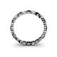 4 - Valerie 2.70 mm Black and White Lab Grown Diamond Eternity Band 