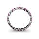 4 - Valerie 3.00 mm Pink Sapphire and Diamond Eternity Band 