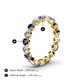 4 - Valerie 3.50 mm Iolite and Lab Grown Diamond Eternity Band 