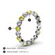 4 - Valerie 3.50 mm Yellow Sapphire and Lab Grown Diamond Eternity Band 