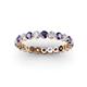 2 - Valerie 3.00 mm Iolite and Lab Grown Diamond Eternity Band 