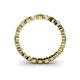4 - Valerie 3.00 mm Peridot and Forever One Moissanite Eternity Band 