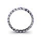 4 - Valerie 3.00 mm Tanzanite and Forever One Moissanite Eternity Band 
