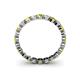 4 - Valerie 3.00 mm Yellow Diamond and Forever One Moissanite Eternity Band 