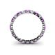 4 - Valerie 3.00 mm Amethyst and Lab Grown Diamond Eternity Band 