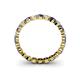 4 - Valerie 3.00 mm Iolite and Lab Grown Diamond Eternity Band 