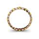 4 - Valerie 3.00 mm Yellow Sapphire and Lab Grown Diamond Eternity Band 