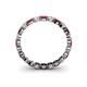4 - Valerie 3.00 mm Ruby and Lab Grown Diamond Eternity Band 