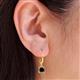3 - Qiana Black Diamond (5.5mm) Solitaire Dangling Earrings 