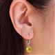 3 - Grania Yellow Sapphire (6mm) Solitaire Dangling Earrings 