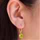 3 - Grania Yellow Diamond (6mm) Solitaire Dangling Earrings 