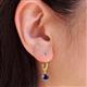 3 - Grania Iolite (5mm) Solitaire Dangling Earrings 