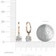 3 - Grania Lab Grown Diamond (6.5mm) Solitaire Dangling Earrings 