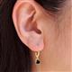 3 - Grania Black Diamond (4mm) Solitaire Dangling Earrings 