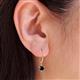 3 - Calla Black Diamond (5mm) Solitaire Dangling Earrings 