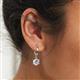 3 - Calla Diamond (6.5mm) Solitaire Dangling Earrings 
