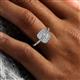 6 - Faye Prima Round Forever Brilliant Moissanite and Diamond Engagement Ring 
