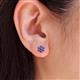4 - Amora Iolite Flower Earrings 