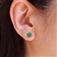 4 - Amora Emerald Flower Earrings 