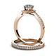 4 - Renee Halo Bridal Set Ring 