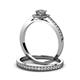 4 - Renee Halo Bridal Set Ring 