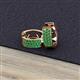 2 - Anais Emerald Hoop Earrings 