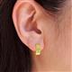 3 - Anais Yellow Diamond Hoop Earrings 