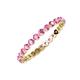 4 - Valerie 2.00 mm Pink Sapphire Eternity Band 