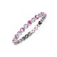 3 - Valerie 2.00 mm Pink Sapphire and Diamond Eternity Band 