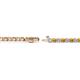 2 - Izarra 2.30 mm Citrine and Lab Grown Diamond Eternity Tennis Bracelet 