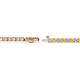 2 - Izarra 2.30 mm Yellow Sapphire and Lab Grown Diamond Eternity Tennis Bracelet 