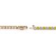2 - Izarra 2.30 mm Yellow and White Lab Grown Diamond Eternity Tennis Bracelet 