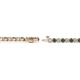 2 - Izarra 2.30 mm Lab Grown Diamond and Lab Created Alexandrite Eternity Tennis Bracelet 