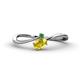 1 - Lucie Bold Oval Cut Yellow Sapphire and Round Emerald 2 Stone Promise Ring 