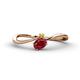 1 - Lucie Bold Oval Cut Ruby and Round Citrine 2 Stone Promise Ring 