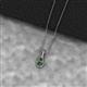 2 - Caron 4.00 mm Round Lab Created Alexandrite Solitaire Love Knot Pendant Necklace 