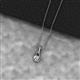 2 - Caron 4.00 mm Round Diamond Solitaire Love Knot Pendant Necklace 
