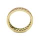 4 - Cailyn Pink Tourmaline Three Row Eternity Band 