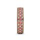 5 - Cailyn Pink Tourmaline Three Row Eternity Band 