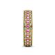 5 - Cailyn Pink Sapphire Three Row Eternity Band 