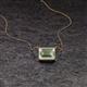 2 - Olivia 8x6 mm Emerald Cut Green Amethyst East West Solitaire Pendant Necklace 