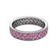 3 - Cailyn Pink Sapphire Eternity Band 