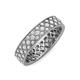 4 - Cailyn White Sapphire Eternity Band 