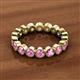 3 - Arria 3.00 mm Pink Sapphire Eternity Band 