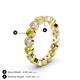 4 - Arria 3.00 mm Yellow Sapphire and Diamond Eternity Band 