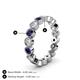 4 - Arria 3.00 mm Blue Sapphire and Diamond Eternity Band 