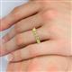 5 - Arria 3.00 mm Yellow Sapphire and Diamond Eternity Band 