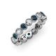 3 - Arria 3.00 mm Blue and White Diamond Eternity Band 