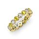 3 - Arria 3.00 mm Yellow Sapphire and Lab Grown Diamond Eternity Band 